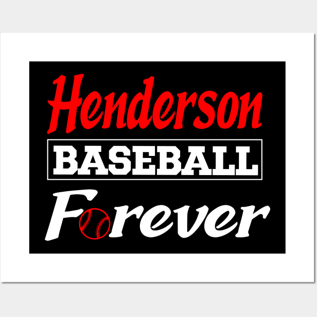 Henderson Baseball Forever Wall Art by Anfrato